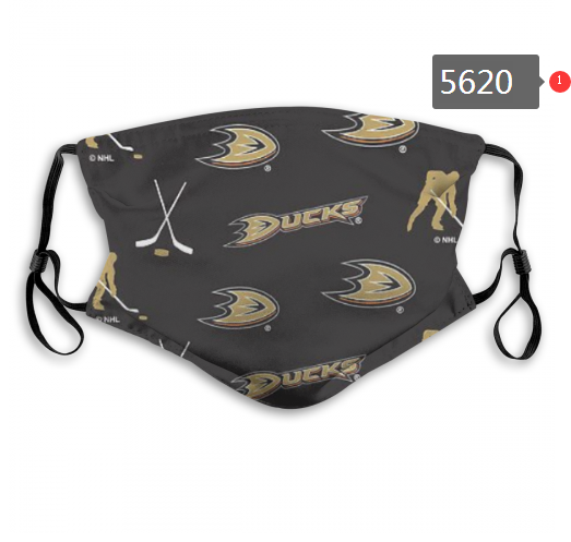 2020 NHL Anaheim Ducks #1 Dust mask with filter->nfl dust mask->Sports Accessory